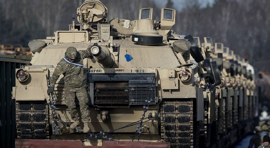 В Пабраде переброшен батальон  бронетанковой бригады 3-й пехотной дивизии армии США - Литва и страны Балтии