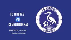 В эту субботу, 28 марта приглашаем на первый матч висагинского ФК "ИНТЕР"