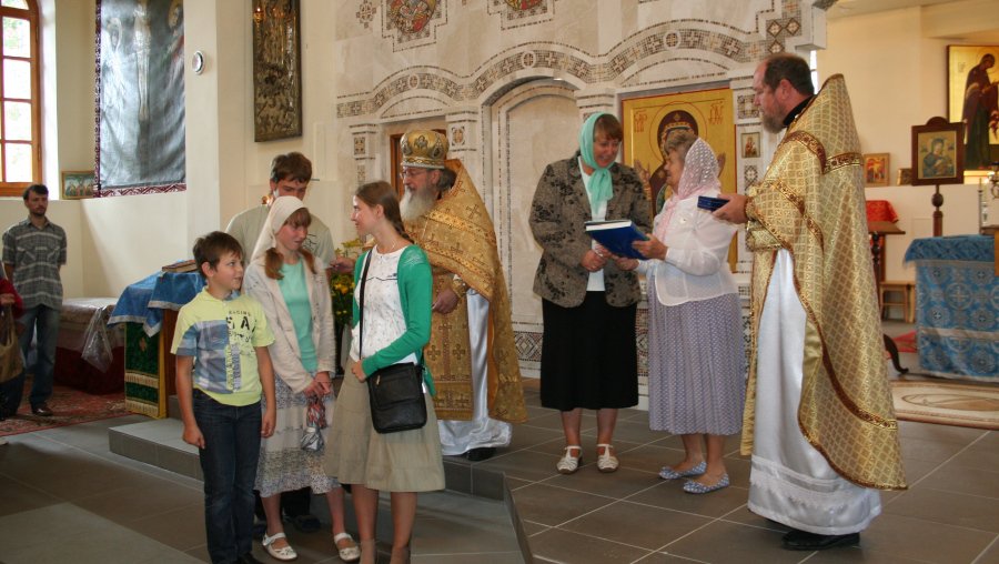 Семье о. Димитрия вручена медаль «За любовь и верность» - В Висагинасе