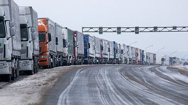 Очередь из грузовиков на белорусско-литовской границе сохраняется