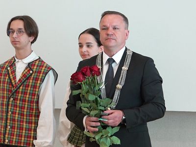 Эрландас Галагуз принял присягу и официально вступил в должность мэра (видео) - Служба региональных новостей