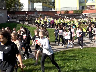 Прогимназия «Gerosios vilties»: бежали все (видео) - В Висагинасе