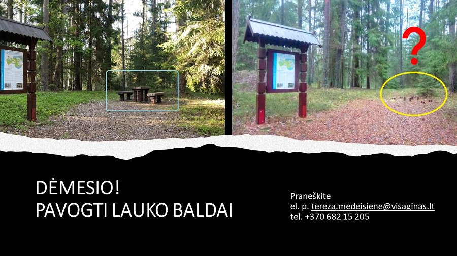 Самоуправление просит помочь раскрыть кражу - В Висагинасе