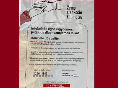 Кабинет низкого порога продолжает работу в Висагинасе, но уже не в офисе «Красного Креста» - В Висагинасе