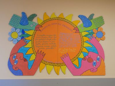 В Висагинской поликлинике выздоравливать помогают рисунки первоклассников и М. Йонутиса - В Висагинасе