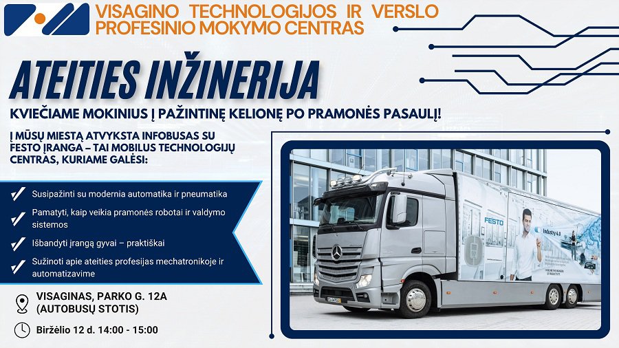 Kviečiame dalyvauti pažintinėje kelionėje po pramonės pasaulį! - Visagine