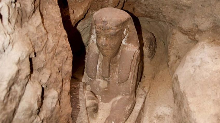 На юге Египта археологи обнаружили сфинкса