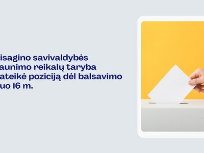 Предлагается предоставить право голоса с 16 лет на выборах местной власти - В Висагинасе