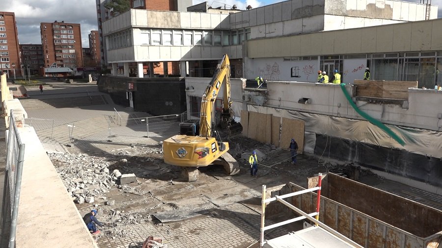 «Блицкриг»: демонтаж виадуков завершен (видео) - В Висагинасе