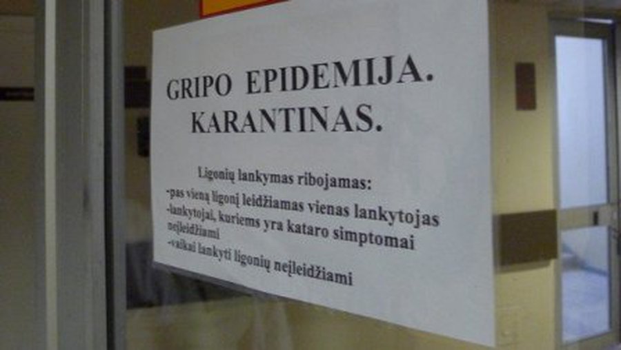 В Висагинасе объявляется эпидемия гриппа (обновлено) - В Висагинасе