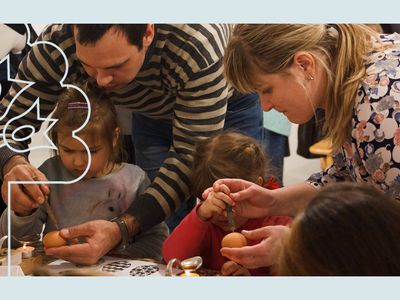 Velykinė edukacija: margučių marginimas ir verbų pynimas - Visagine