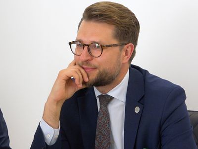 Висагинас посетил новый министр энергетики Лукас Савицкас - В Висагинасе