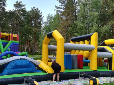 Надувные батуты простоят пару дней. Поспешите порадовать детей! - В Висагинасе