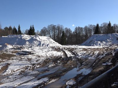 Почему остановлено строительство горки? (видео) - В Висагинасе