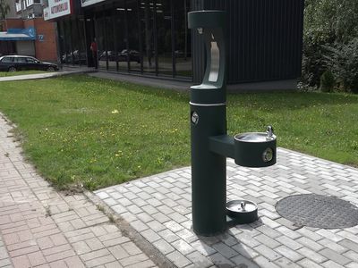 В Висагинасе заработали современные фонтанчики с питьевой водой (видео) - Служба региональных новостей