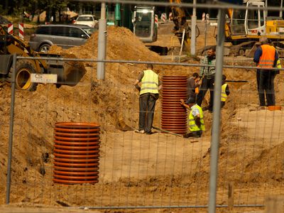 Лето в городе — время строить и ремонтировать - В Висагинасе