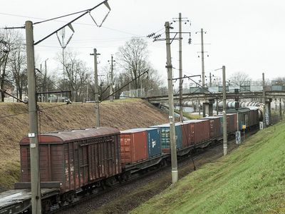 В понедельник был принят первый поезд для перевозки через территорию Литвы в Калининград - ЛЖД - В Мире