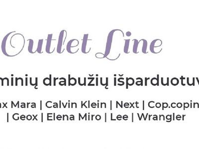 „Outlet Line” - naujų firminių drabužių išparduotuvė visai šeimai - Reklama