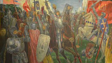 Минобороны Литвы избавится от портрета министра в роли участника Грюнвальдской битвы