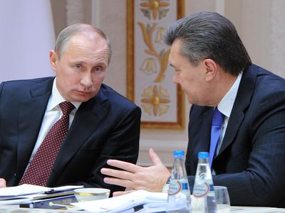 Владимир Путин и Виктор Янукович проведут встречу в рамках российско-украинской межгосударственной комиссии - В Мире