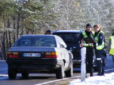 Kelyje "Via Baltica" vykdoma prevencinė priemonė - Visagine