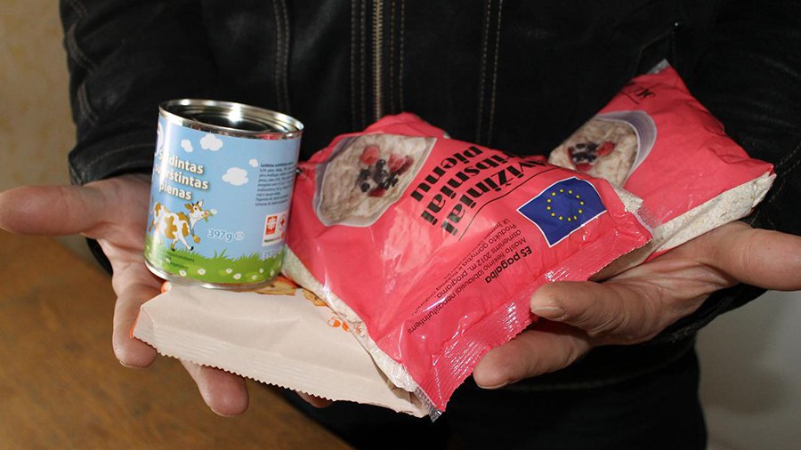 О выдаче продуктов малоимущим жителям - В Висагинасе