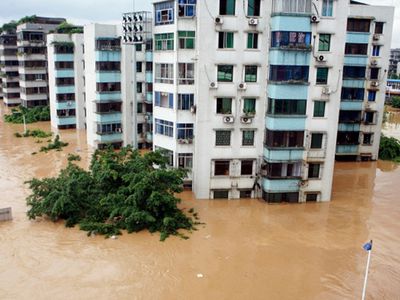 В Китае в провинции Хунань от наводнений пострадали 57,5 тысячи человек - В Мире