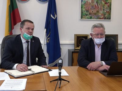 Мэр и директор администрации – о ситуации в Висагинасе во время карантина (видео, 1 часть) - В Висагинасе