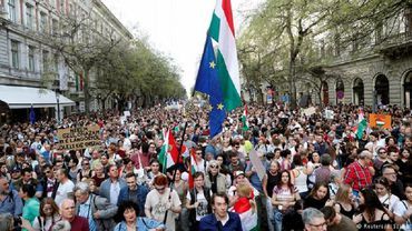 В Будапеште прошли протесты против Виктора Орбана