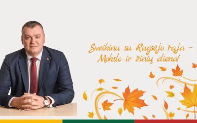 Brangūs mokiniai, mokytojai, tėveliai! - Sveikinimai