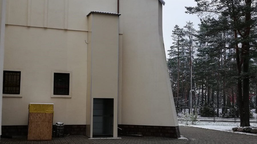 Скоро прихожане Введено-Пантелеимоновского храма смогут воспользоваться лифтом - В Висагинасе