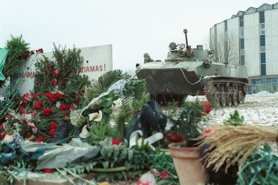 В День защитников свободы Литвы
                                                 - В Висагинасе