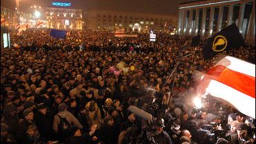 Minske žiauriai numalšinti protestai                